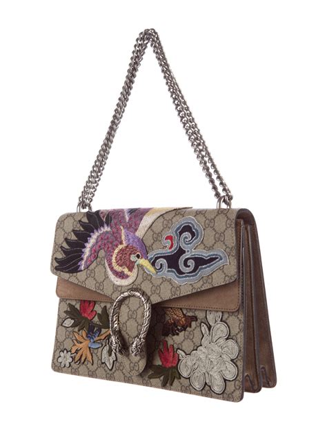 gucci emroideered deer bag|gucci handbags emblem.